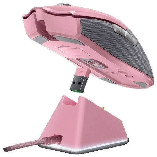 Мишка Razer Viper Ultimate Wireless & Mouse Dock Quartz (RZ01-03050300-R3M1): інтерфейс підключення Wireless, USB