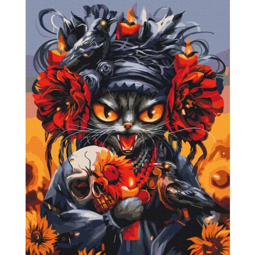 Картина за номерами Brushme Киця Помста © Маріанна Пащук 40х50 см (BS53829)