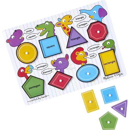 Melissa&doug Геометрические фигуры - рамка-вкладыш (MD3285)