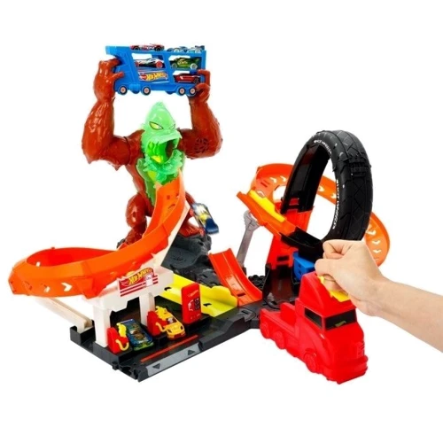 Игровой набор Нападение токсической гориллы Hot Wheels