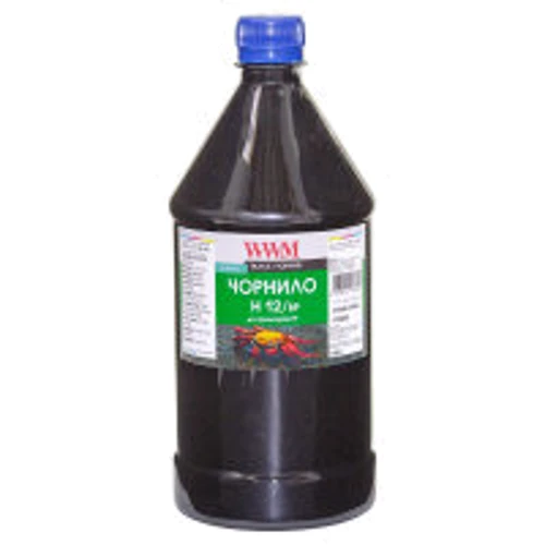 Чорнило WWM HP №10/11/12 1000г Black pigm. (H12/BP-4)