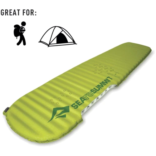 Самонадувний килимок Sea to Summit Comfort Light Mat Green 170х51х5 см (STS AMSICLS): Колір зеленый