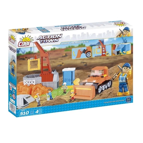 Конструктор COBI Большое строительство 500 деталей (COBI-1674): Серия Action Town