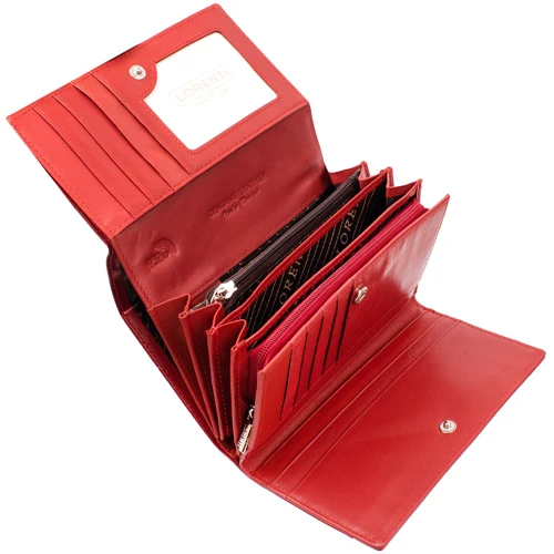 Женский кошелек Lorenti красный (DNKL76112-BPR-red): Формат кошелька Горизонтальный
