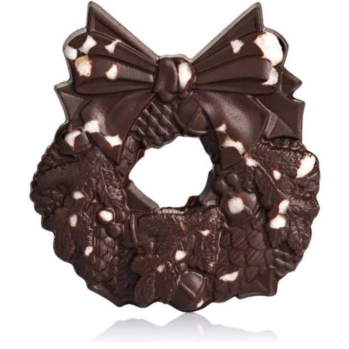 Шоколад черный Laviva Chocolate Dark chocolate "Dark Wreath" Венок с цукатами 73% 80 г (UA-0028): Условия хранения Хранить в сухих, чистых хорошо вентилируемых помещениях, не имеющих постороннего запаха, не зараженных вредителями хлебных запасов, при температуре (18+\-3)°С и относительной влажности воздуха не выше