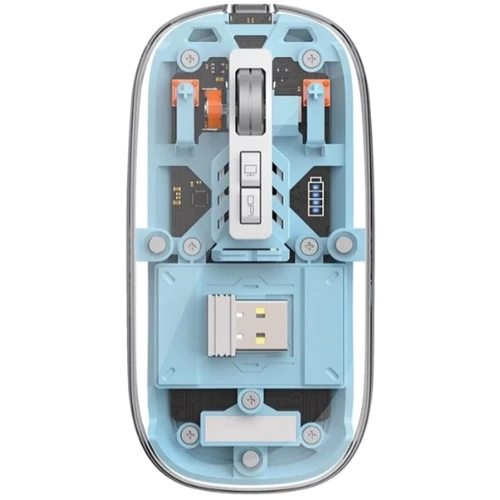 Мышь WiWU WM105 Crystal Wireless Bluetooth Blue