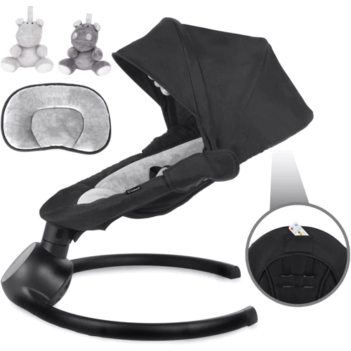Закачуючий центр Kidwell 2в1 REVE Black/Silver (Hnrt_4852): Конструкція опори без колесиков