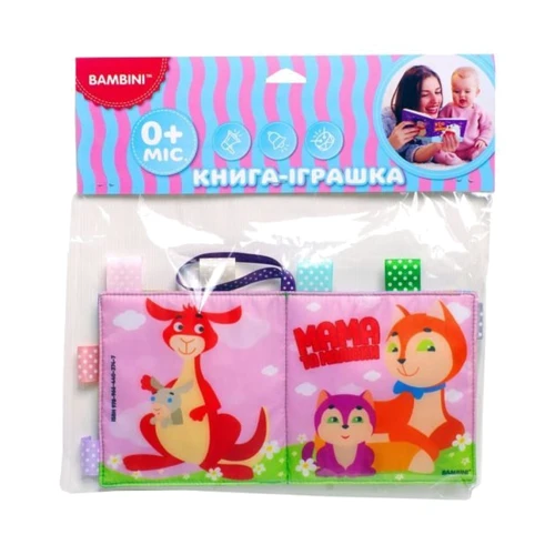 Мягкая книжка-пищалка Bambini Мама и малыши (403747): Тип прочее