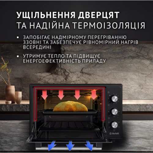 Електрична духовка настільна PERFELLI TRIMO 48 BLACK: Виробник Perfelli