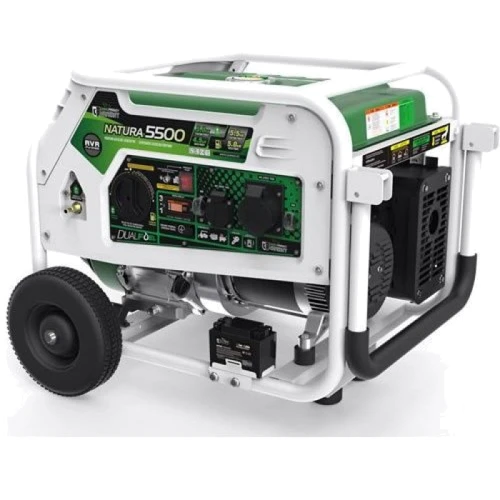 Генератор газ/бензин GENERGY NATURA 5000, 5.0кВТ, 1ф, колеса, електростартер
