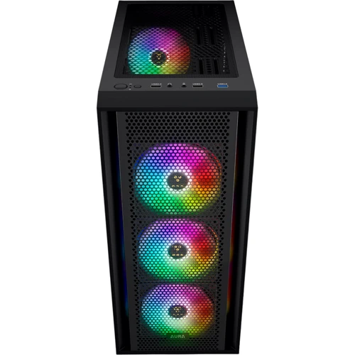 Корпус Gamdias AURA GC2 ELITE (4712960138018): Матеріал передній панелі пластик і метал