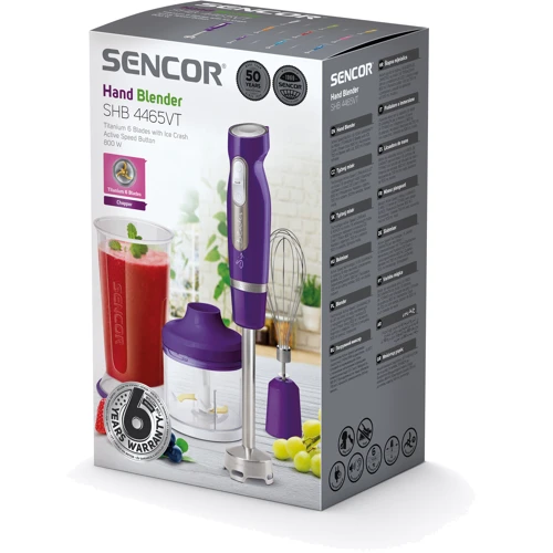 Блендер Sencor SHB 4465VT: Объем чаши, л 0.7