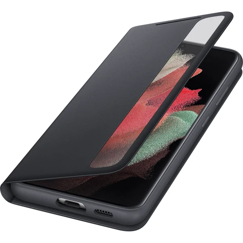 Чохол для телефона Samsung Smart Clear View Cover Black (EF-ZG998CBEGRU) for Samsung G998 Galaxy S21 Ultra: Матеріал полікарбонат і поліуретан