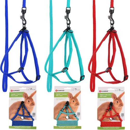 Y-шлей та повідець для кролика Flamingo Rabbit Y-Harness with Leash (58599)