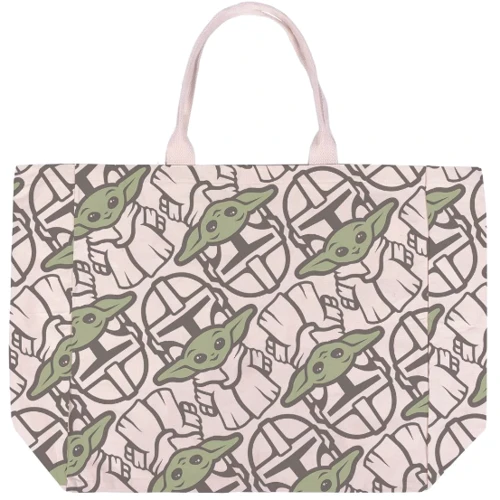 Женская сумка шоппер Cerda Mandalorian Straps Cotton Handbag бежевая (2100003315)