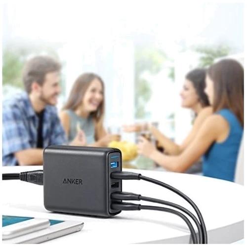 Зарядное устройство ANKER USB Wall Charger PowerPort 5 51.5W 5xUSB Quick Charge 3.0 Black (A2055G11): Сила тока 2.4А и более