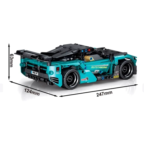 Радіокерований конструктор Sembo Block Спортивний автомобіль, 440 деталей (701905)