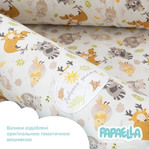 Бортик-валик Papaella защитный мультифункциональный для младенцев 60х15 см и 120х15 см ( 8-34533) фото 6