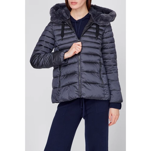 Куртка CMP Woman Jacket Fix Hood 31K3006F-U911 42 (34) синяя зимняя с капюшоном и мехом: Страна производитель Китай