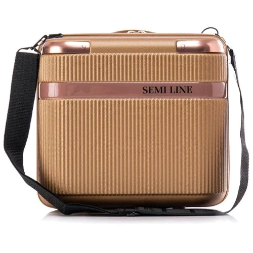 Бьюти-кейс Semi Line 16L Gold золотой (T5667-1)