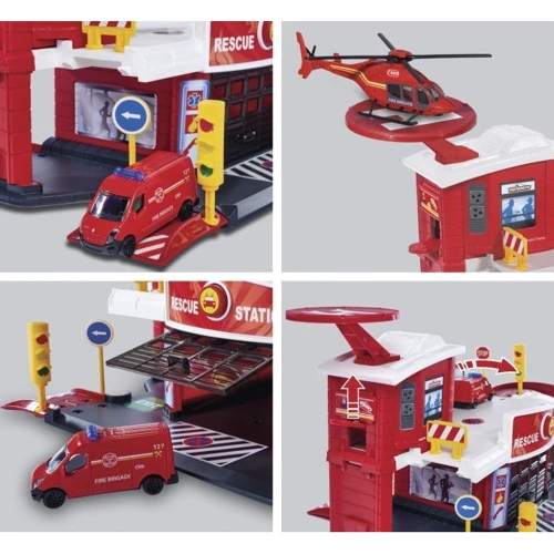 Игровой набор Majorette Креатикс. Пожарная станция 1 машинка (2050038)