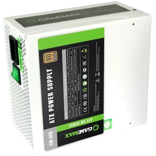 Блок живлення GameMax GM-600 White: Модульні (знімні) кабелю Есть