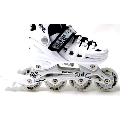 Ролики Scale Sports. White (размер 29-33): Расположение колес in-line