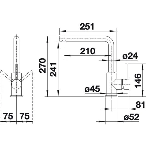 Blanco Mila 519414 (хром)