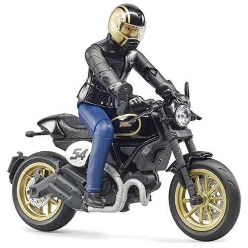 BRUDER Набор: Игрушка - фигурка человека с мотоциклом, (63050)