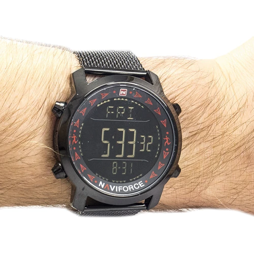 Наручные часы Naviforce 9130 Black-Red: Тип циферблата Цифровой (электронный)