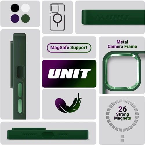 Чехол для iPhone ArmorStandart Unit MagSafe Case Dark Green for iPhone 13 Pro (ARM66941): Тип аксессуара чехол