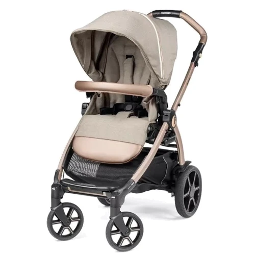 Коляска універсальна 2 в 1 Peg-Perego Book Mon Amour рожеве золото (PACK-BOOK210000011): Матеріал коліс полиуретан
