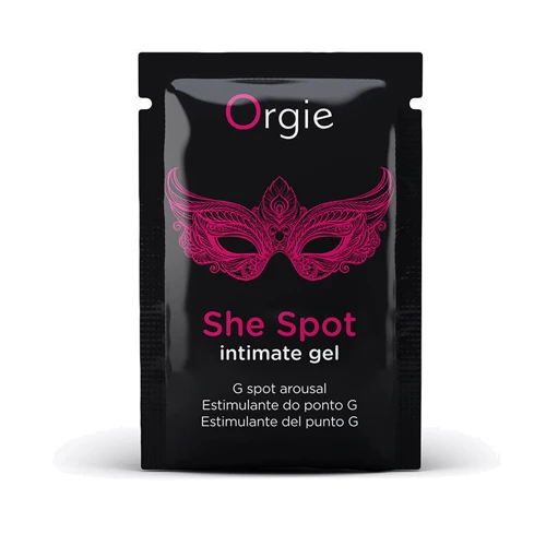Пробник Гель для стимуляции точки G Orgie She Spot Intimate Gel, 2 мл, тепло-холод, эффект вибрации