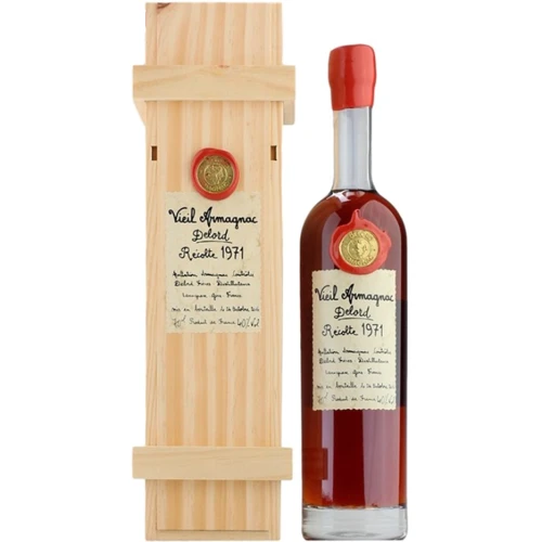 Арманьяк Delord Bas-Armagnac 1971 wooden box 40 % 0.7 л (WHS3324113719718)