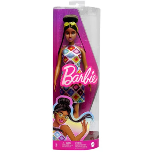 Лялька Barbie Модниця у сукні з візерунком у ромб (HJT07) фото 3