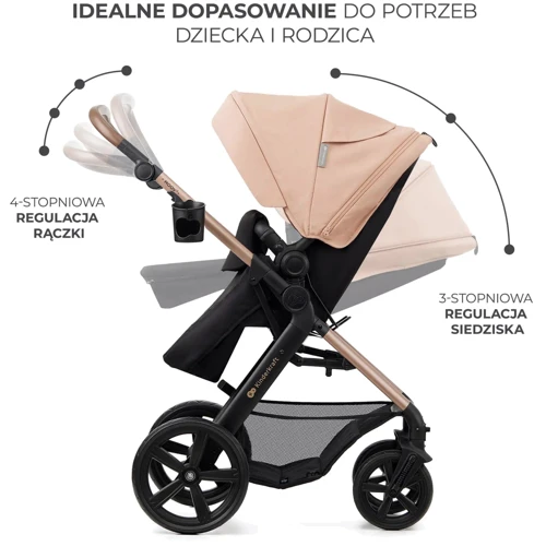 Універсальна коляска 3 в 1 Kinderkraft Moov 2 Sand Beige (KSMOOV02BEGEV00) фото 28