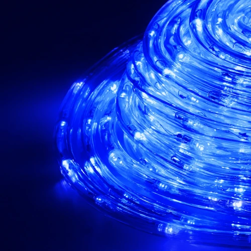 Гирлянда Springos Rope Lights дюралайт уличная 10 м 240 LED голубая (CL1203) фото 7