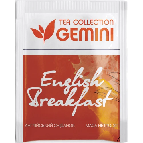 Чай Gemini чорний Tea Collection English Breakfast 50х2 г (4820156430706) фото 1