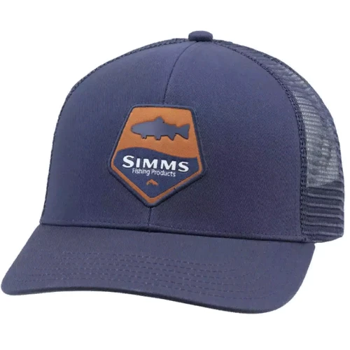 Мужская бейсболка Simms Trout Patch Trucker синяя (12839-404-00)