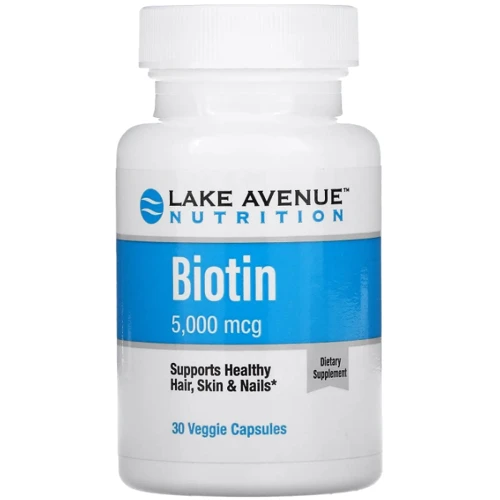 Lake Avenue Nutrition Biotin Біотин 5000 мкг 30 капсул