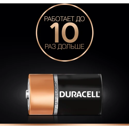 Батарейки Duracell Basic D алкалінові 1.5V LR20 2шт. (5000394052512) фото 3