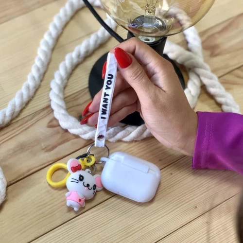 Чехол для наушников TPU Case Cute Charm Mouse White for Apple AirPods Pro: Тип Чехол