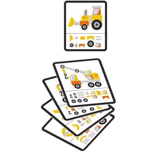 Набір для творчості Viga Toys Дерев'яна аплікація Будівельна техніка (50336)