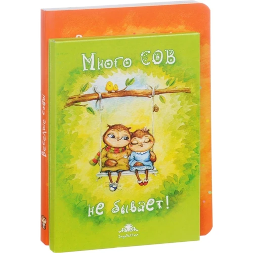 Смішні совушки до свята (комплект пакет + блокнот + листівки)