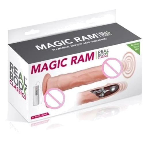 Подвижный фаллоимитатор с вибрацией Real Body - Magic Ram