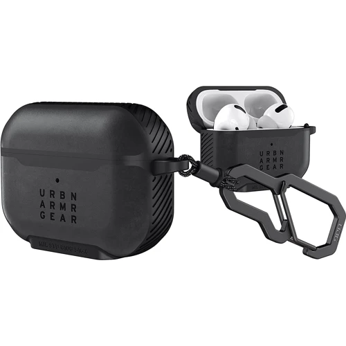 Чехол для наушников Urban Armor Gear UAG Metropolis Case LTHR ARMR BLACK (102256118340) for Apple AirPods Pro: Матеріал шкіра