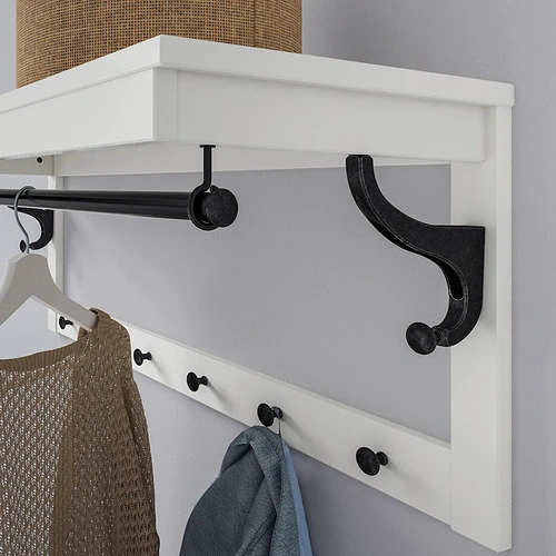 Полиця для шапок ІКЕА Hemnes 85 см Білий (60243798) фото 5