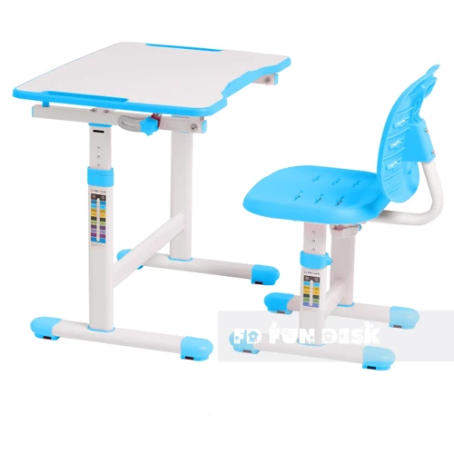 Комплект дитячої дерев'яних меблів парта і стільчик FunDesk Omino Blue: Вік дитини від 3-х років