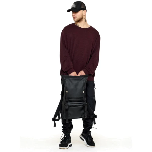 Мужской рюкзак Sambag RollTop 0SHn черный (24238001m) фото 15