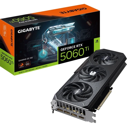 Видеокарта GIGABYTE GeForce RTX 5060 Ti GAMING OC 8G (GV-N506TGAMING OC-8GD)